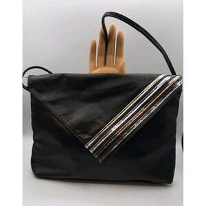 Vintage Karrig Mann Leather Cross Body Purse Leather by Mann in Canada